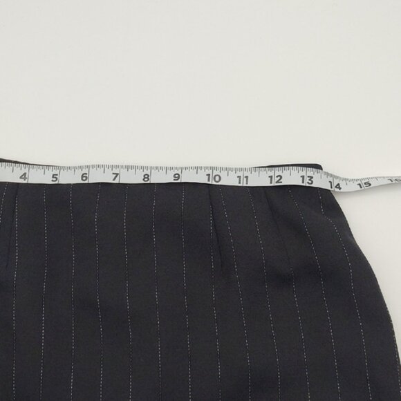 Tahari ASL Suit Skirt Separates Pinstripe Black White Career Academia 4P - Picture 6 of 9